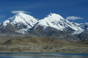 Lago Karakul, nell'altopiano del Pamir