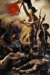 La Liberta' che guida il popolo' di Eugene Delacroix