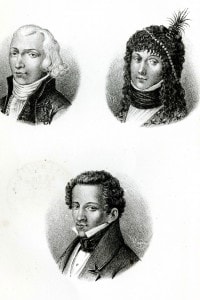 Il padre Monaldo, la madre Adelaide ed il giovane Giacomo