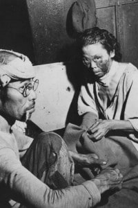 Hibakusha vittime dell'esplosione atomica di Hiroshima