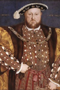 Enrico VIII in un ritratto di Hans Holbein il giovane (1540)