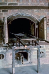 Forni crematori nel campo di Dachau, in Germania.