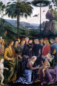 Circoncisione del figlio di Mosè, affresco del Perugino situato nella Cappella Sisitina