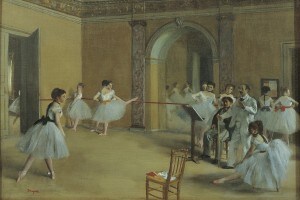 "Il foyer della danza al teatro dell'Opéra", 1872, Edgar Degas