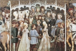 La corte di Autari e Teodolinda, affresco della Cattedrale di Monza