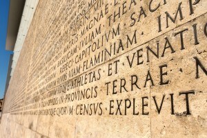 L'incisione delle Res Gestae divi Augusti