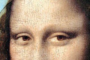 Dettaglio degli occhi dela Gioconda