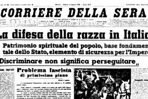 Difesa della razza: un articolo del Corriere della Sera datato agosto 1938