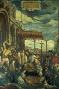 Dipinto di Federico Zuccari: Federico Barbarossa che rende i suoi pubblici omaggi a Alessandro III