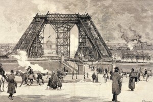 La Torre Eiffel in costruzione
