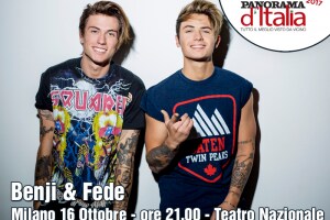 Benji & Fede, appuntamento al Teatro Nazionale di Milano il 16 ottobre 2017