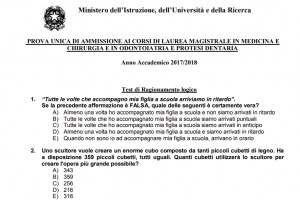 Risposte test Medicina 2017