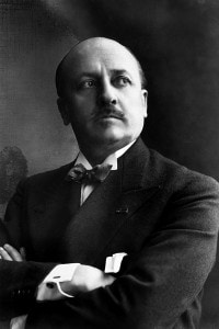 Ritratto di Filippo Tommaso Marinetti, emblema del Futurismo