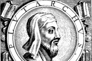 Illustrazione raffigurante Plutarco, scrittore che a più riprese parla di Spartaco