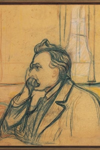 Il flosofo Friedrich Nietzsche ritratto da Edvard Munch