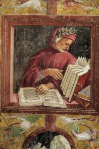 Ritratto di Dante Alighieri. Luca Signorelli, Cappella di San Brizio alla Cattedrale di Orvieto