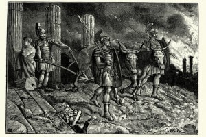 L'esercito romano sulle rovine di Cartagine