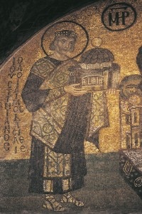 Giustiniano, dettaglio di un mosaico