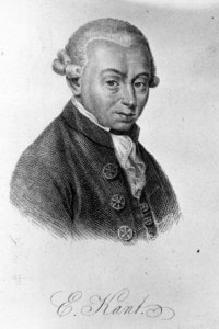 Il filosofo tedesco Immanuel Kant (1724 - 1804)