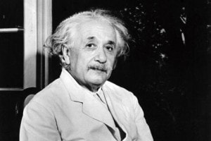 Il fisico Albert Einstein (Ulm 1879 - Princeton, New Jersey 1955)