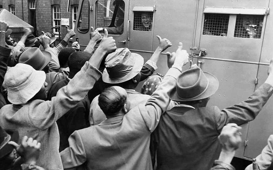 I militanti anti-aparthied arrestati nel 1956