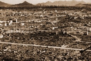 Hiroshima dopo lo scoppio della bomba atomica