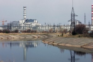 Panoramica della centrale di Chernobyl oggi