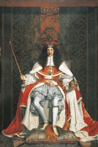 Ritratto del re Carlo II Stuart. Dipinto di John Michael Wright