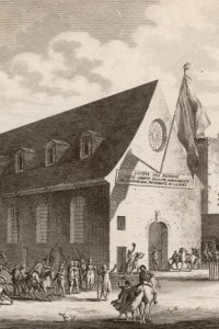 Giacobini davanti al convento di Saint-Honoré, la notte prima dell'esecuzione di Robespierre