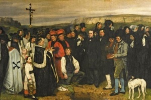 Funerale ad Ornans di Courbet