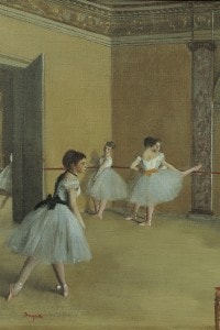 "Il foyer della danza al teatro dell'Opéra", 1872, Edgar Degas