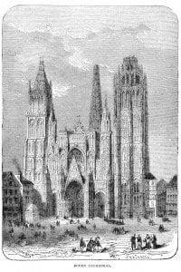 Cattedrale di Rouen, iniziata nel 1030 e conclusa nel 1540