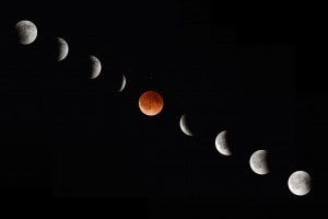 L'eclissi totale di Luna