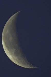 Immagine della luna crescente