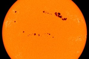 Le macchie solari sulla fotosfera del Sole
