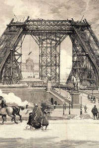 La Torre Eiffel in costruzione