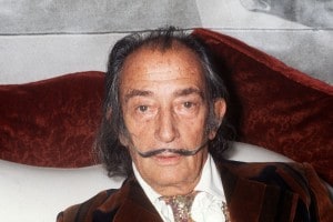 Foto di Salvador Dalì risalente al 1972