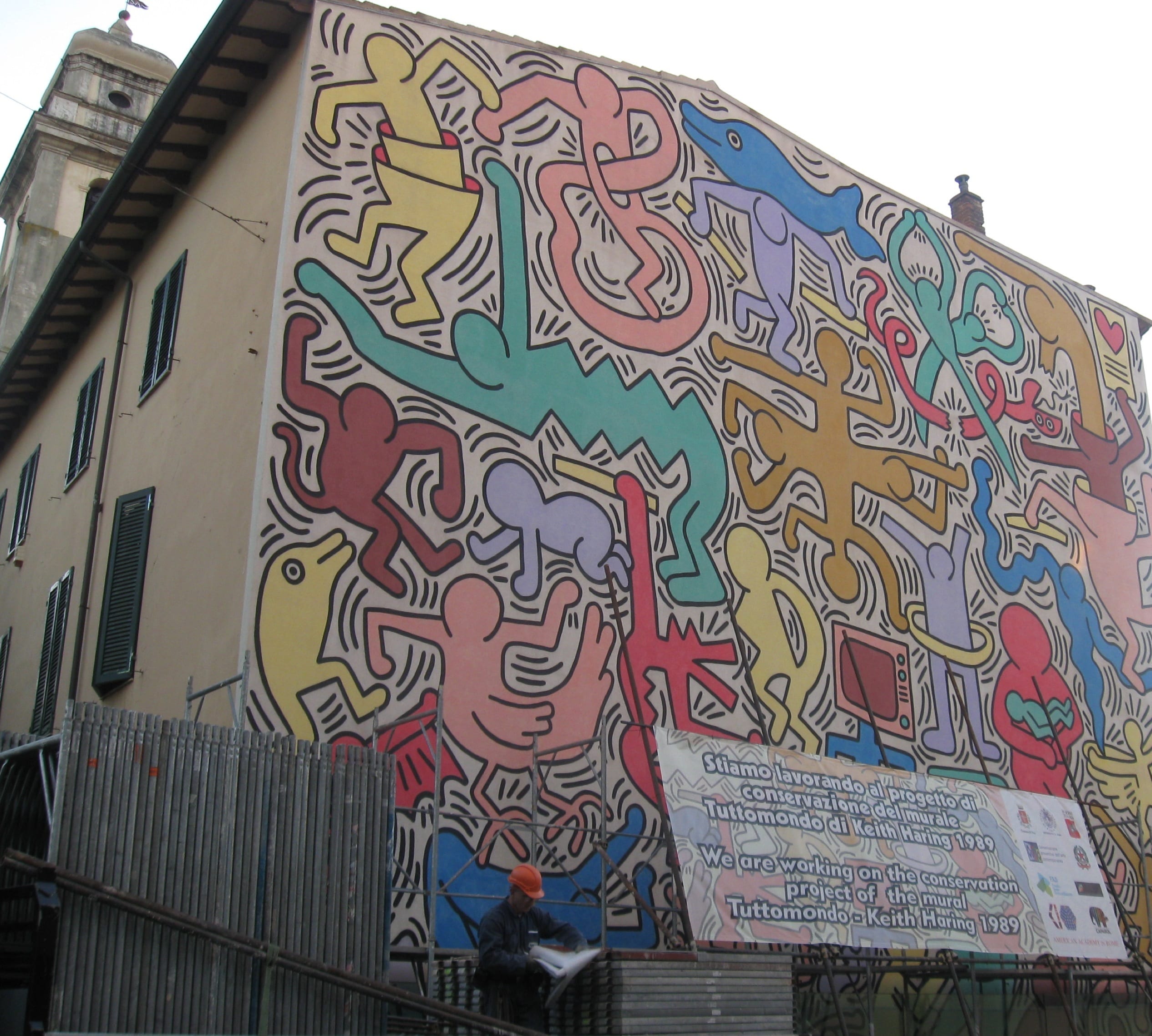 "Tuttomondo" di Keith  Haring (Pisa)