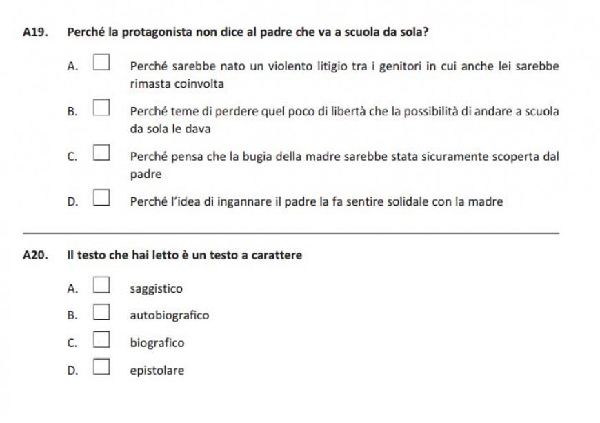 | Domande Italiano prove Invalsi 2017 | Studenti.it
