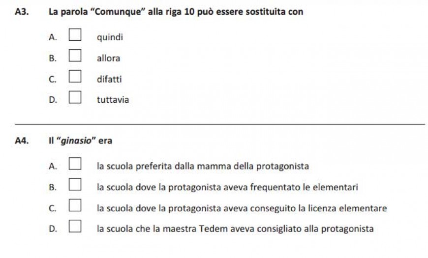 | Domande Italiano prove Invalsi 2017 | Studenti.it