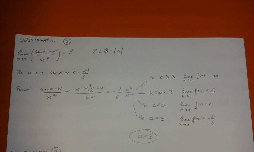 Foto seconda prova matematica 2017: soluzione quesito 6 | Foto