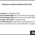 Calendario scolastico Basilicata 2017-2018