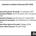 Calendario scolastico Piemonte 2017-2018