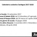 Calendario scolastico Sardegna 2017-2018
