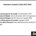Calendario scolastico Sicilia 2017-2018