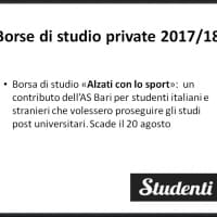 Borsa di studio 2017 AS Bari 