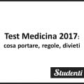 Test Medicina 2017: cosa portare, regole e divieti