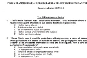 Domande e risposte test Professioni Sanitarie Università di Udine