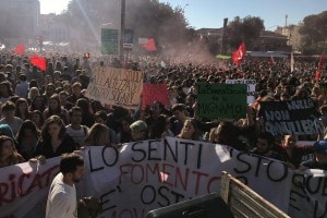 Sciopero scuola 13 ottobre 2017, studenti in piazza a Roma