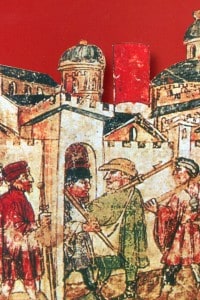 Pellegrini a Roma per il Giubileo del 1350